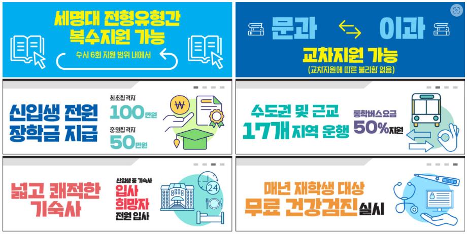 2024학년도 세명대학교 수시모집 안내